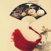 SF-2贝壳扇之蝴蝶牵牛花