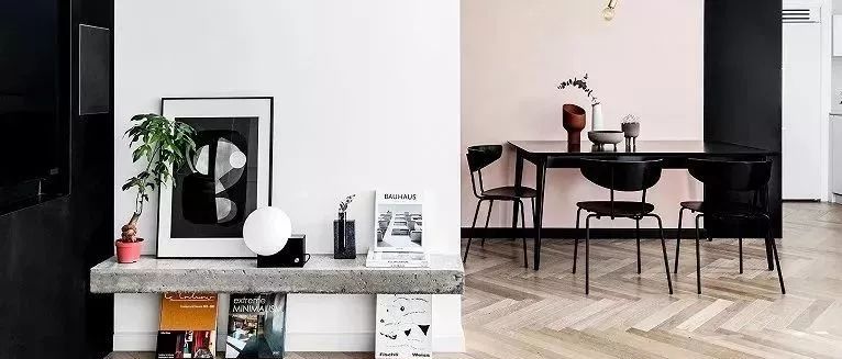 高级黑+粉，95㎡时尚家庭私宅